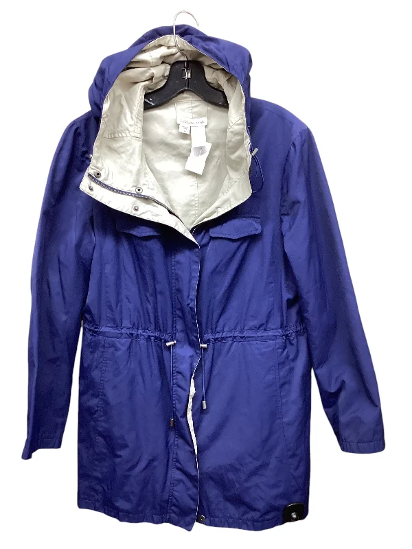 Men's quick-dry travel coat-Jacket Windbreaker By Coldwater Creek In Blue, Size: L