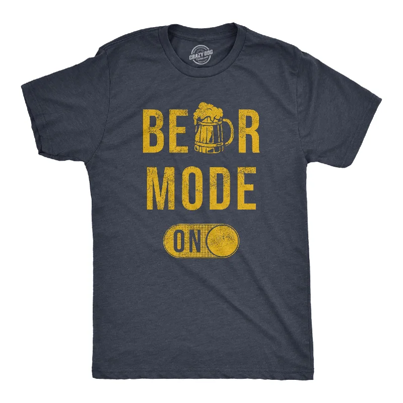 Men's modern fit t-shirt-Beer Mode On Men's T Shirt