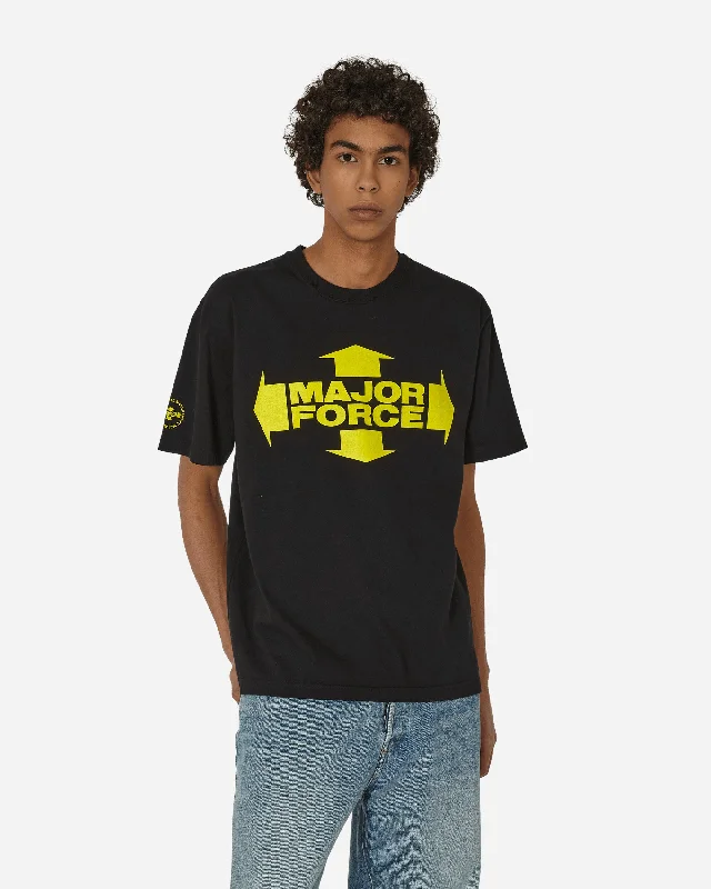 Men's graphic design t-shirt-Major Force T-Shirt Black