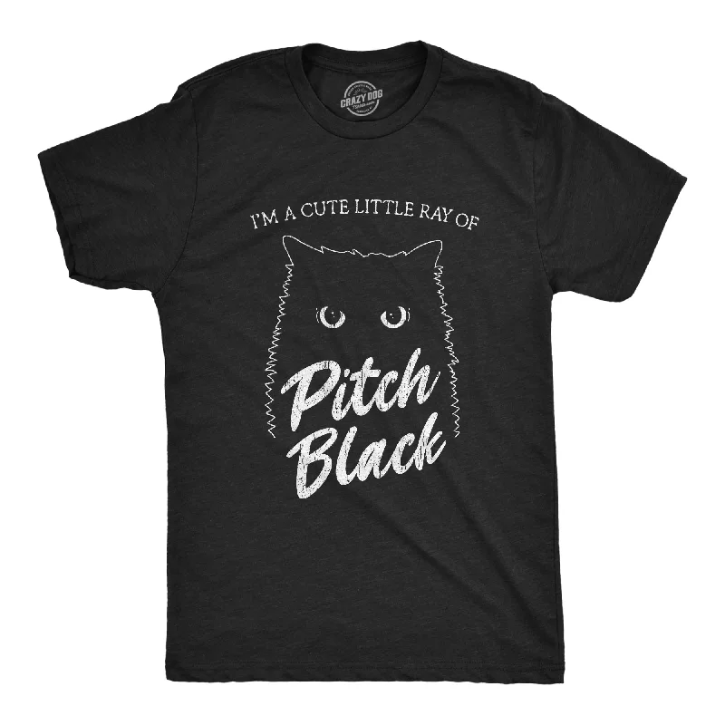 Men's comfortable wear t-shirt-I'm A Cute Little Ray Of Pitch Black Men's T Shirt