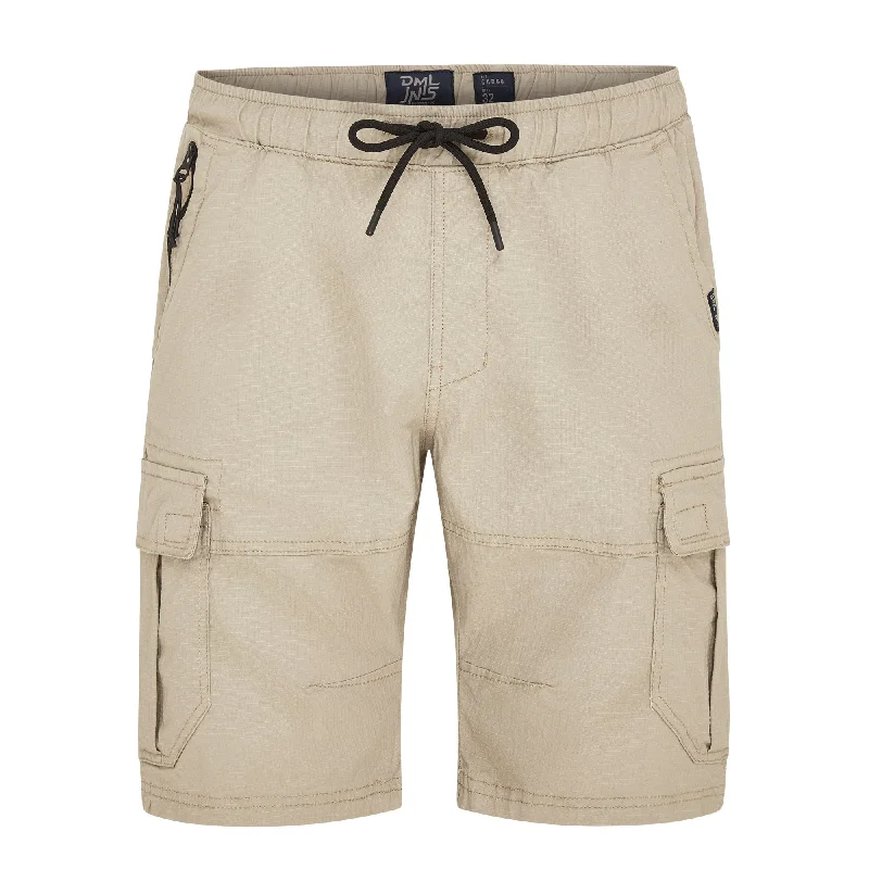 Men's tech-fabric work pants-Pulse ripstop tech cargo short in Stone