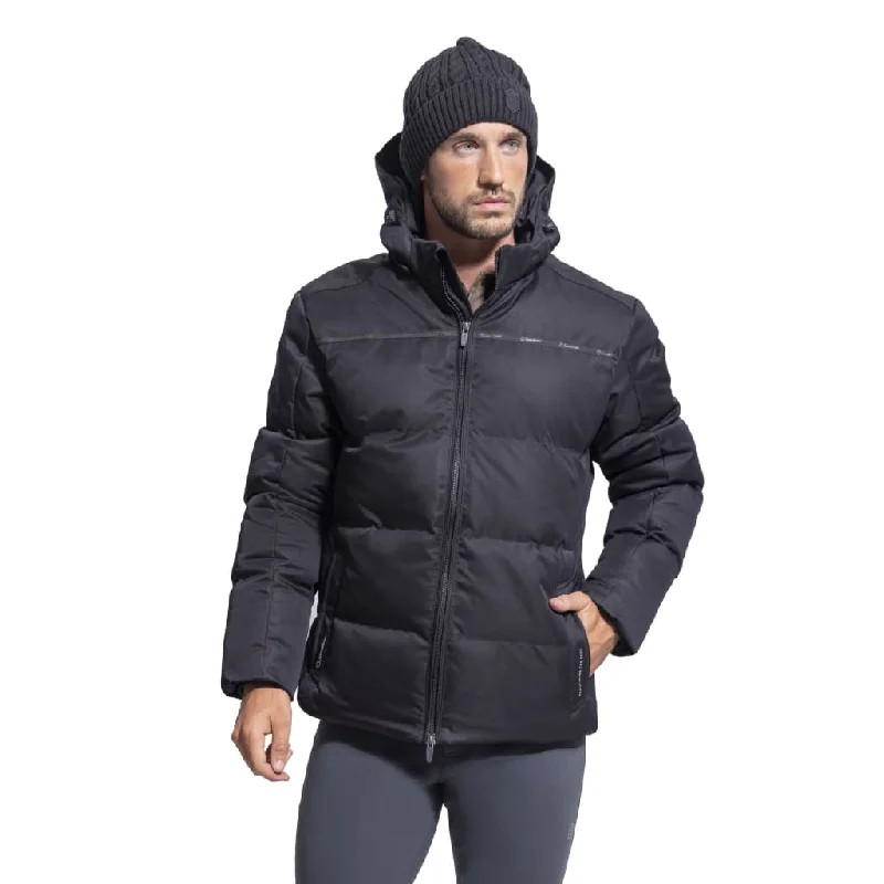 Men's wrinkle-resistant raincoat-Samshield Men's Winter Coat St Moritz Navy