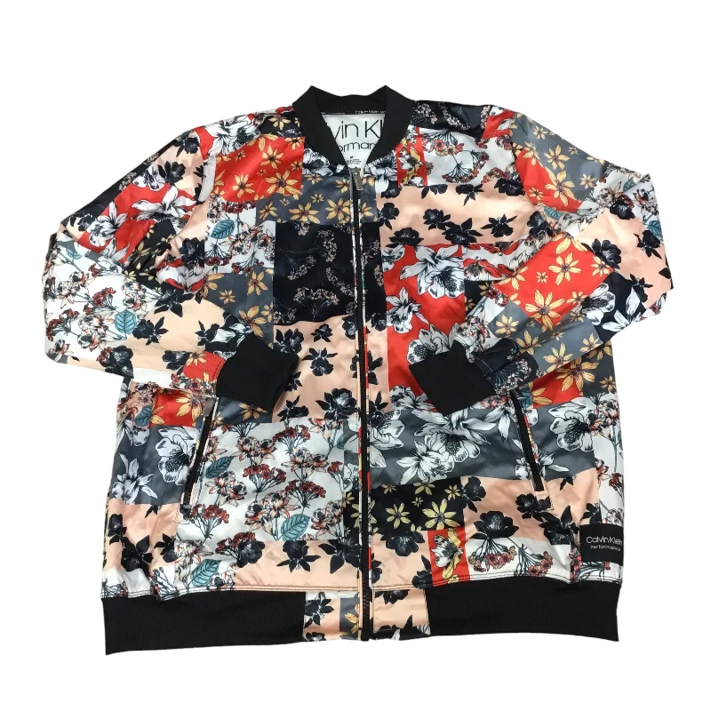 Men's lightweight running jacket-Jacket Other By Calvin Klein Performance In Floral Print, Size: M