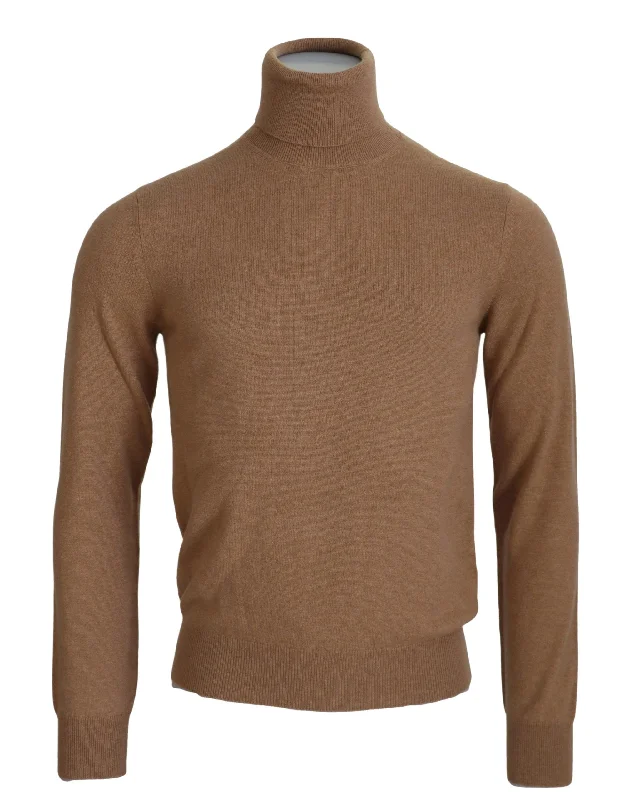 Men's warm sweater-Dolce & Gabbana Cashmere Turtleneck Pullover Men's Sweater