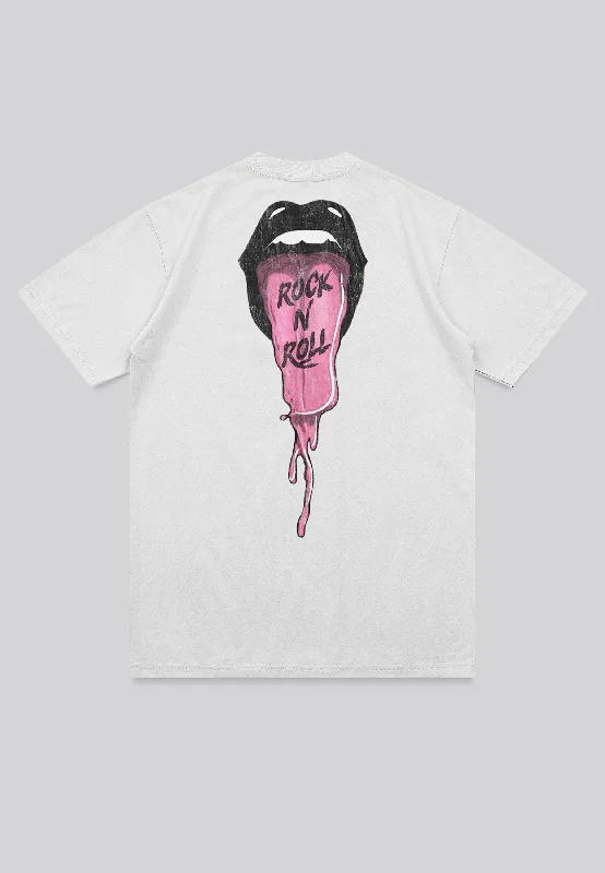 Men's summer wear t-shirt-TONGUE T-SHIRT OFF WHITE