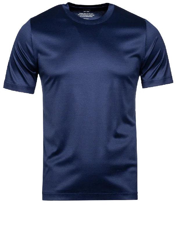 Men's versatile athletic t-shirt-Slim Fit Crew Neck T-Shirt Navy