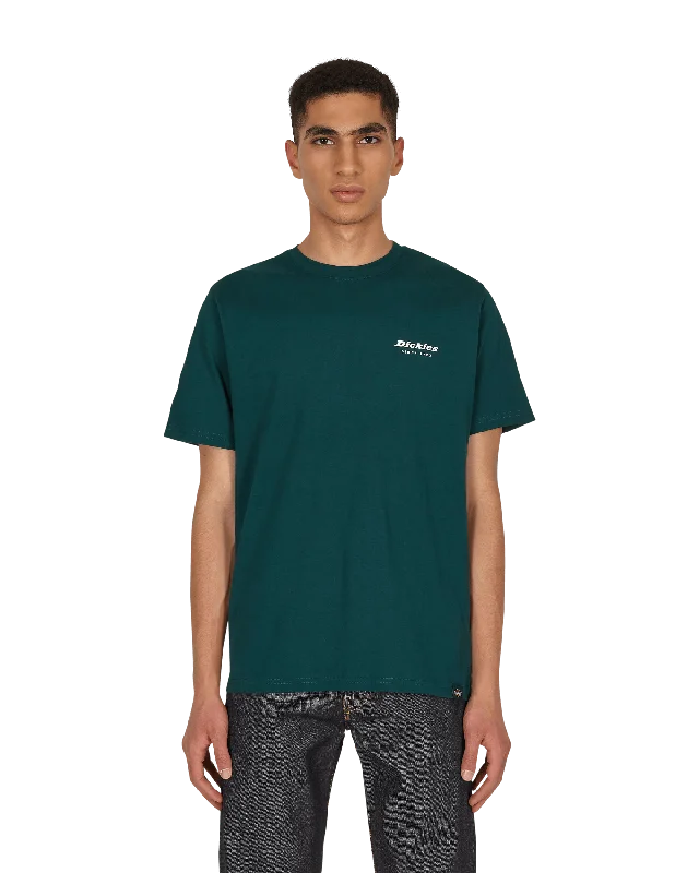 Men's fashion tech t-shirt-Reworked T-Shirt Green