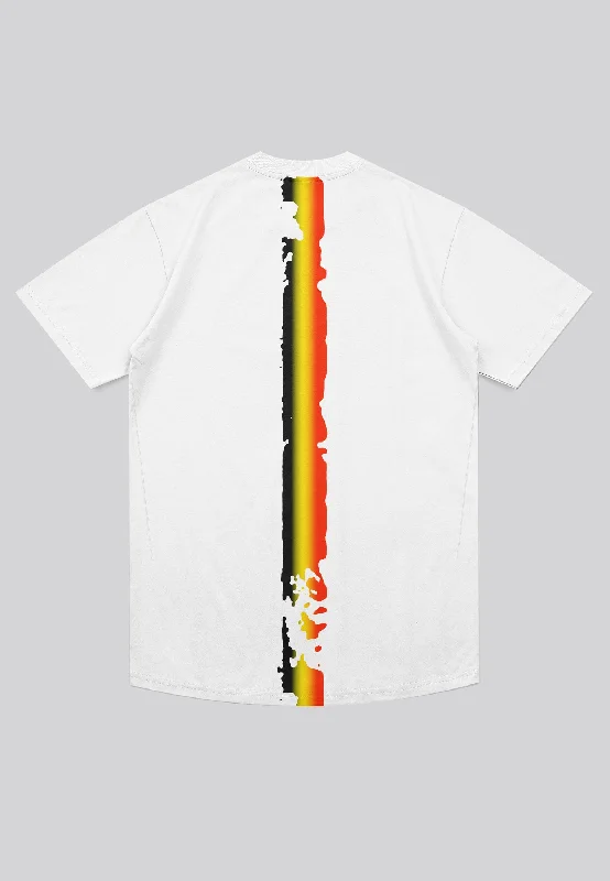 Men's ultra-breathable athletic t-shirt-BELGIUM T-SHIRT WHITE