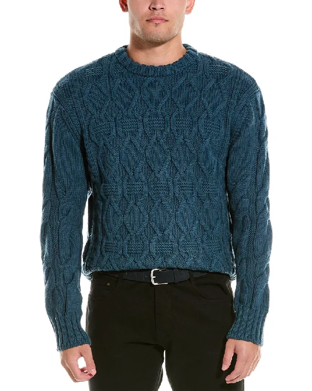 Men's anti-odor sweater-The Kooples Wool Crewneck Sweater