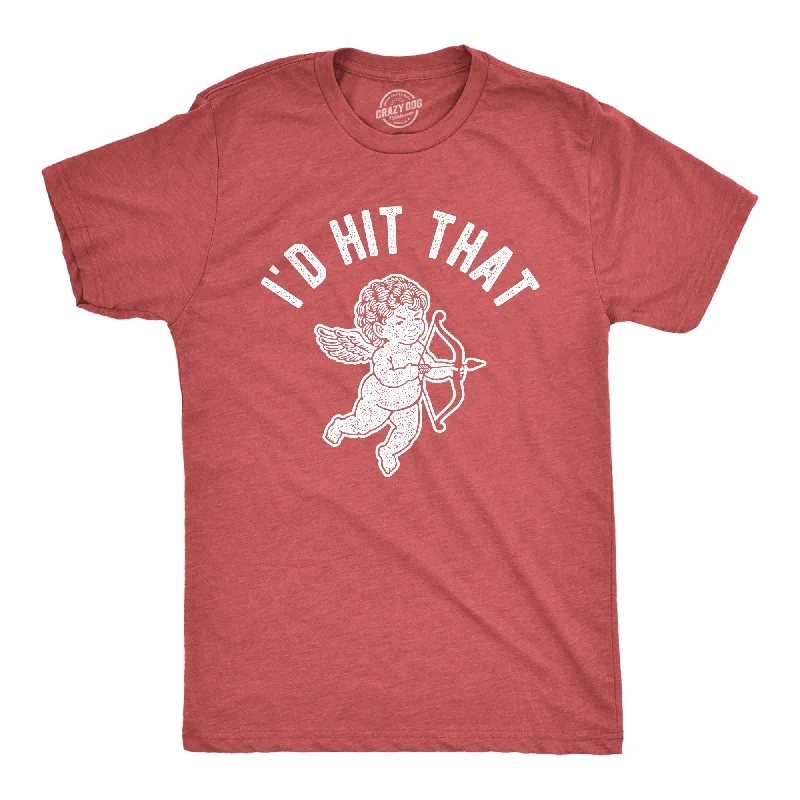 Men's lightweight athletic t-shirt-I'd Hit That Cupid Men's T Shirt