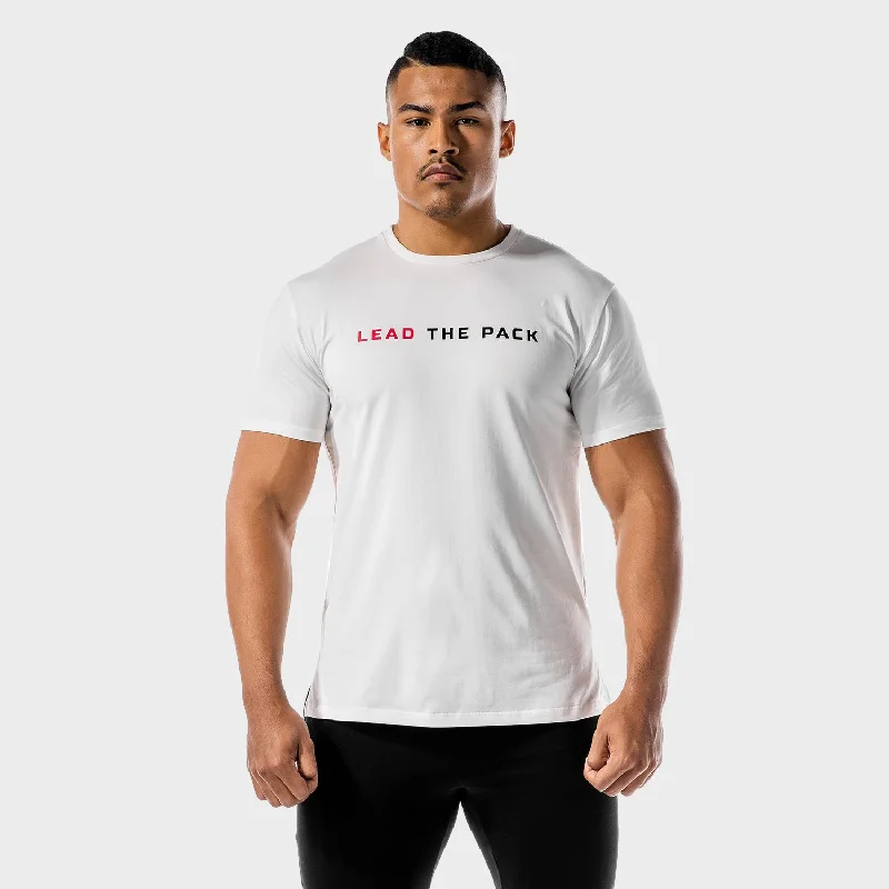 Men's high-performance fabric t-shirt-The Pack Muscle Tee - White