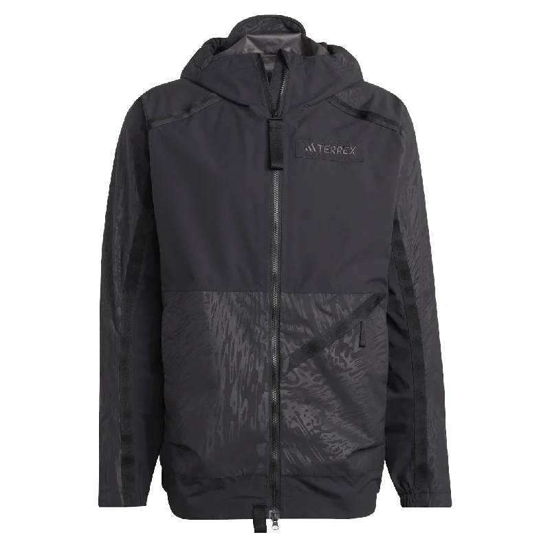 Men's ultra-comfortable travel jacket-Adidas Terrex Utilitas Rr Jacket Black