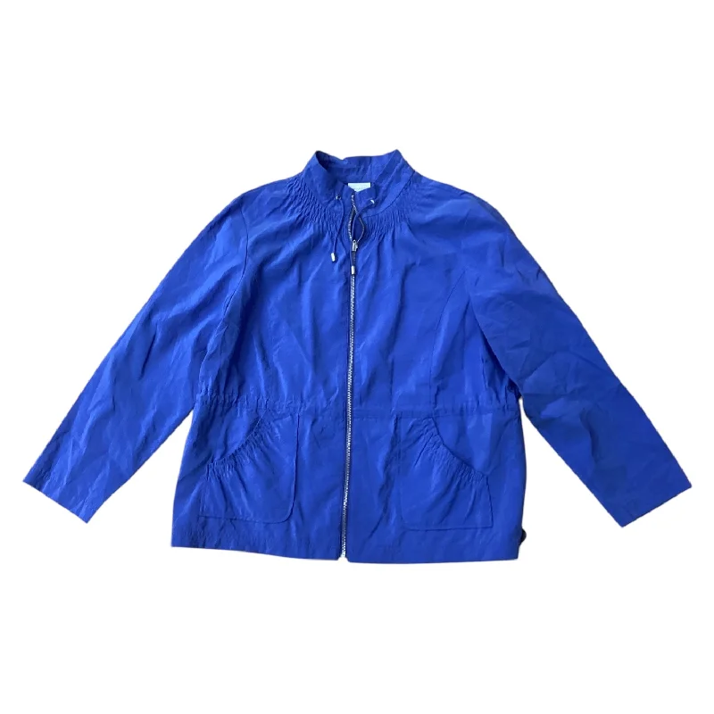 Men's performance casual jacket-Jacket Other By Zenergy By Chicos In Blue, Size: 30