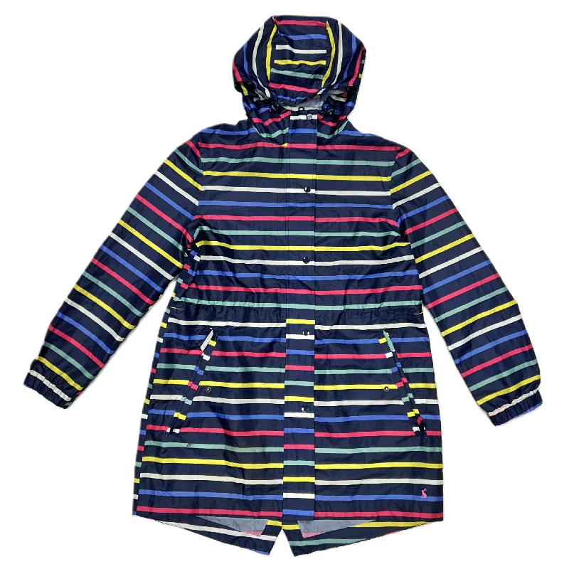 Men's tech-inspired casual jacket-Jacket Windbreaker By Joules In Striped Pattern, Size: M