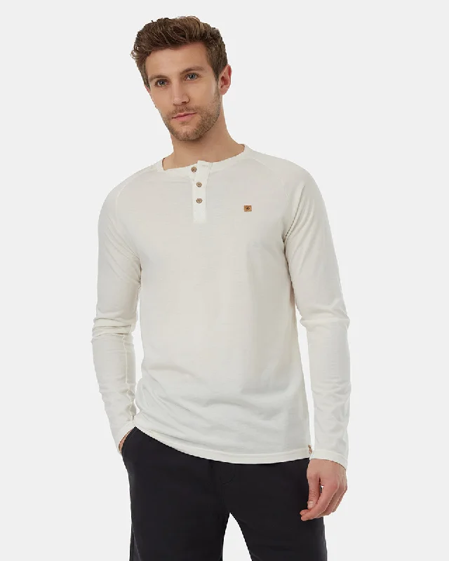 Men's workout tech t-shirt-Baker Henley Longsleeve