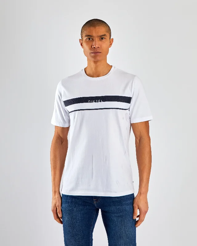 Men's relaxed fit athletic t-shirt-Julio Tee White