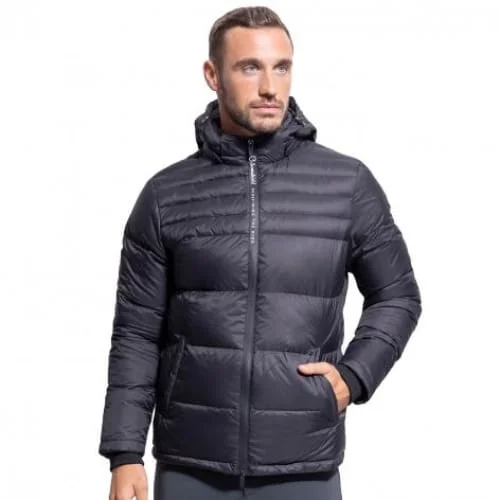 Men's ultra-comfortable travel jacket-Samshield Men's Down Filled Jacket Megeve Navy