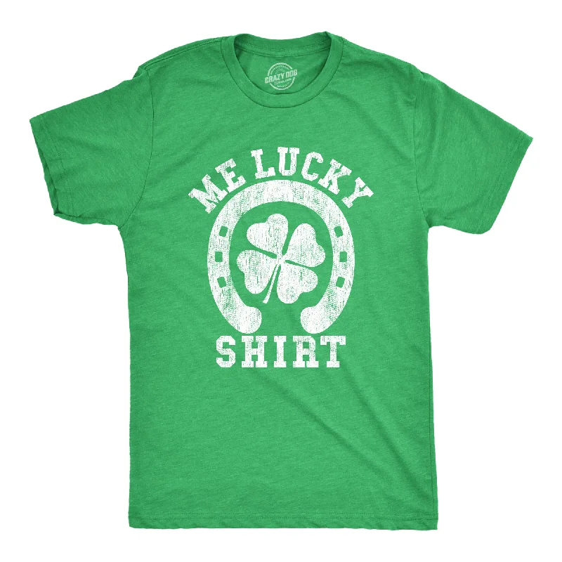 Men's eco-friendly recycled t-shirt-Me Lucky Shirt Men's T Shirt