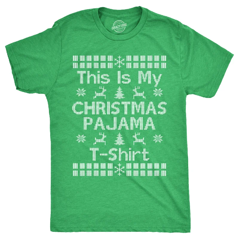 Men's relaxed fit athletic t-shirt-This Is My Christmas Pajama T Shirt Men's T Shirt