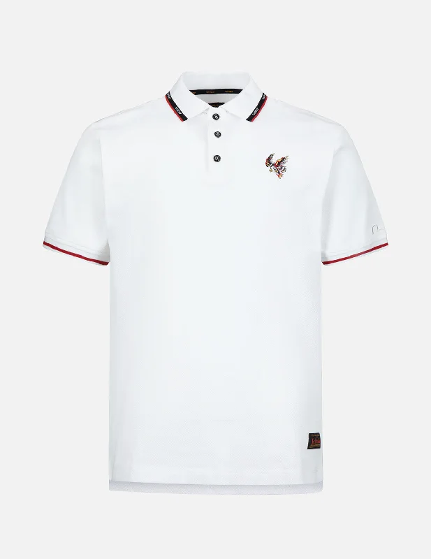 Men's high-stretch casual polo shirt-Eagle Embroidery Polo Shirt