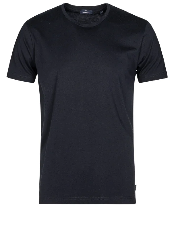 Men's eco-friendly recycled t-shirt-Pima Cotton T Shirt Navy