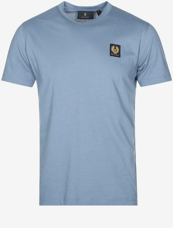 Men's relaxed fit athletic t-shirt-T-Shirt-Blue Flint