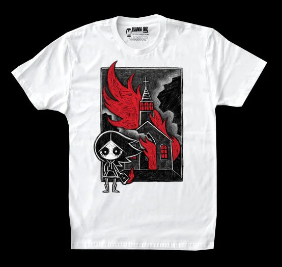 Men's tech-inspired casual shirt-The Prophecy Men White Tshirt