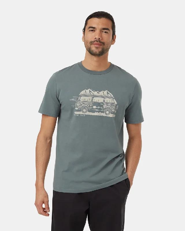 Men's breathable cotton t-shirt-Road Trip T-Shirt