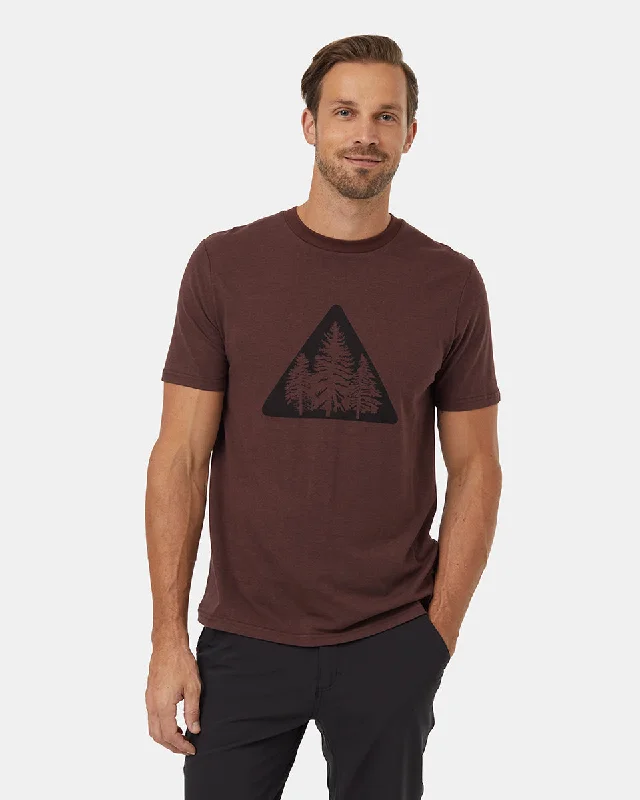 Men's relaxed fit athletic t-shirt-Pine Trio T-Shirt