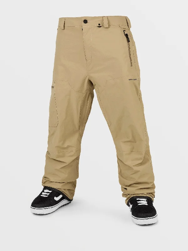 Men's weather-resistant gym pants-Mens L Gore-Tex Pants - Dark Khaki