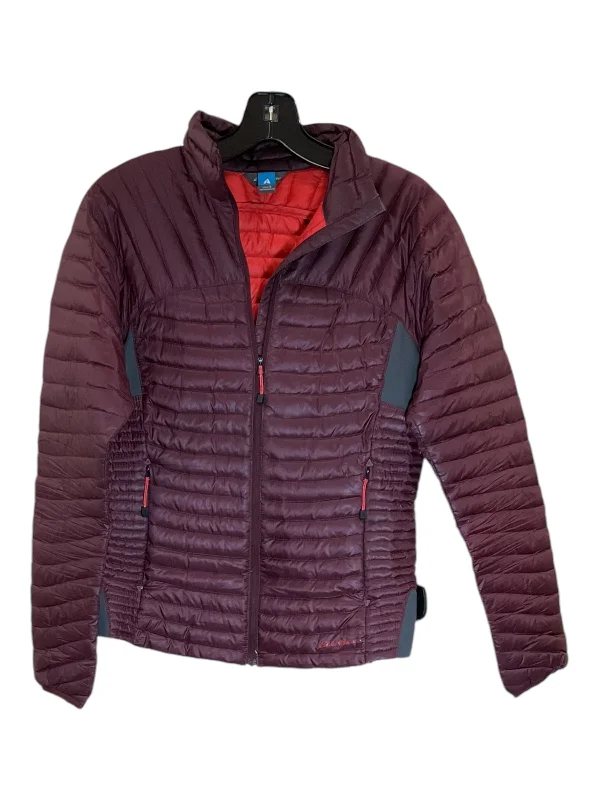 Men's breathable gym jacket-Jacket Puffer & Quilted By Eddie Bauer In Purple, Size: S