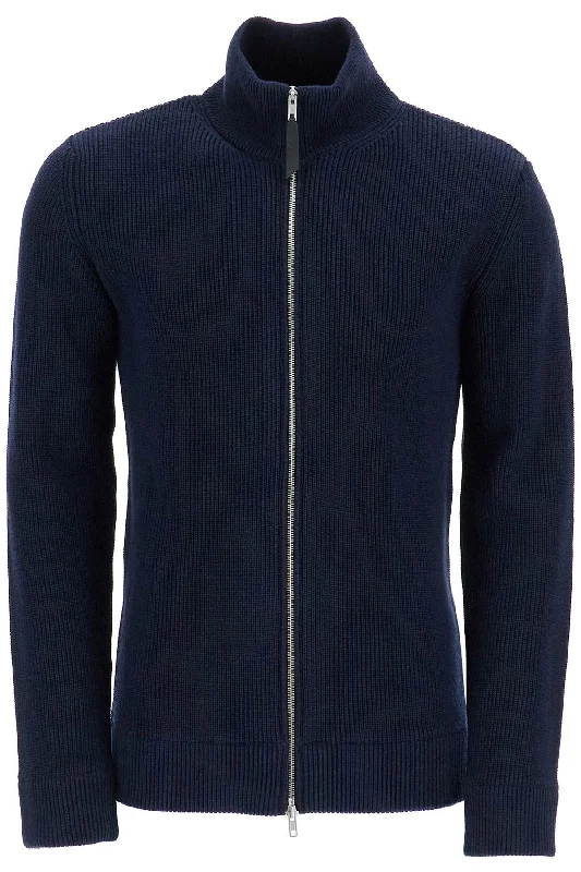 Men's modern sweater-Maison Margiela Men's Zip-Up Cardigan With