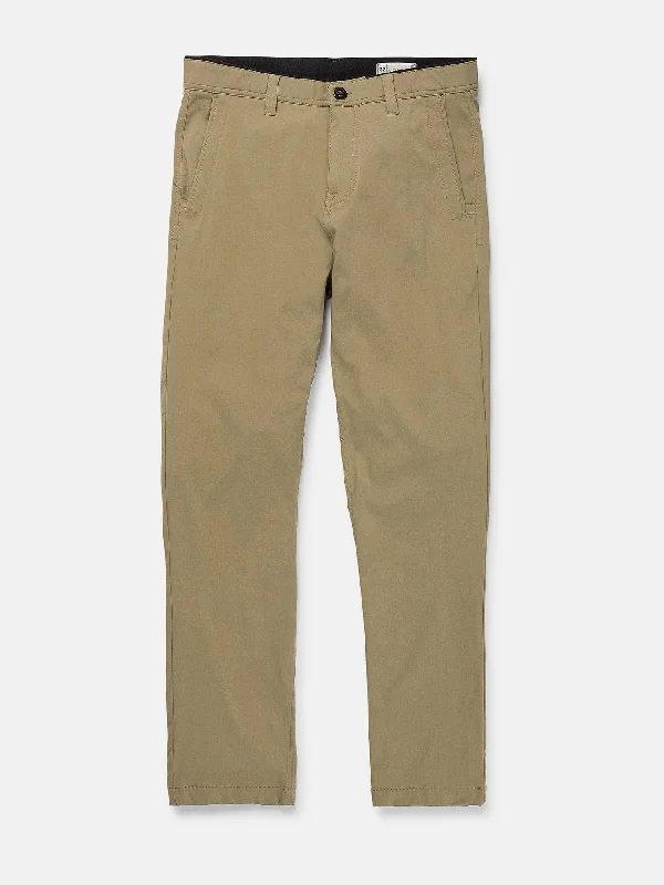 Men's tech-inspired gym pants-Frickin Tech Chino Pants - Dark Khaki