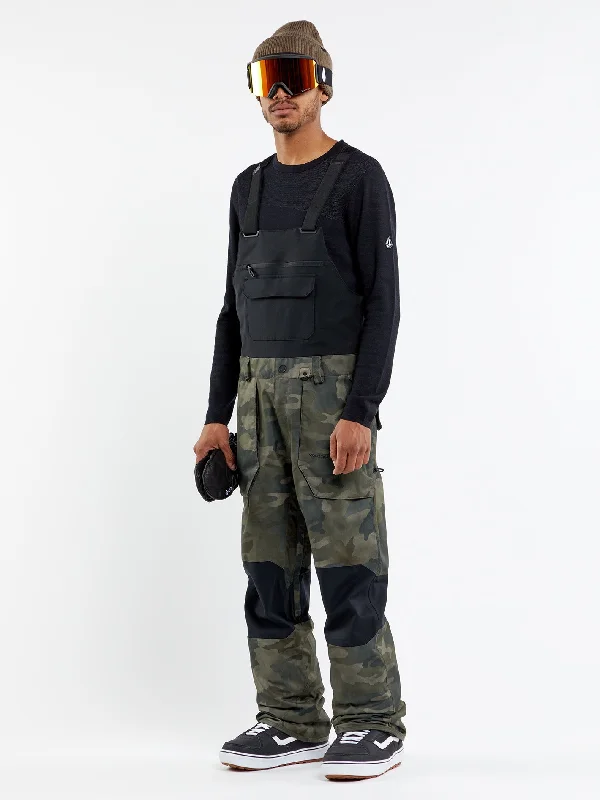 Men's summer office pants-Mens Roan Bib Overalls - Cloudwash Camo