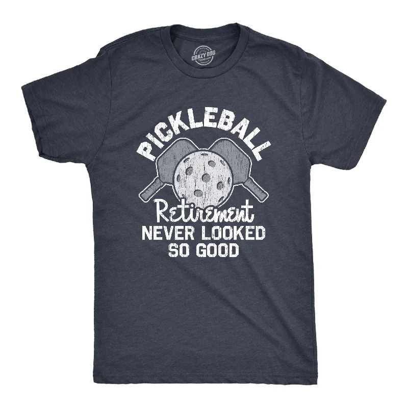 Men's casual athletic t-shirt-Pickleball Retirement Never Looked So Good Men's T Shirt