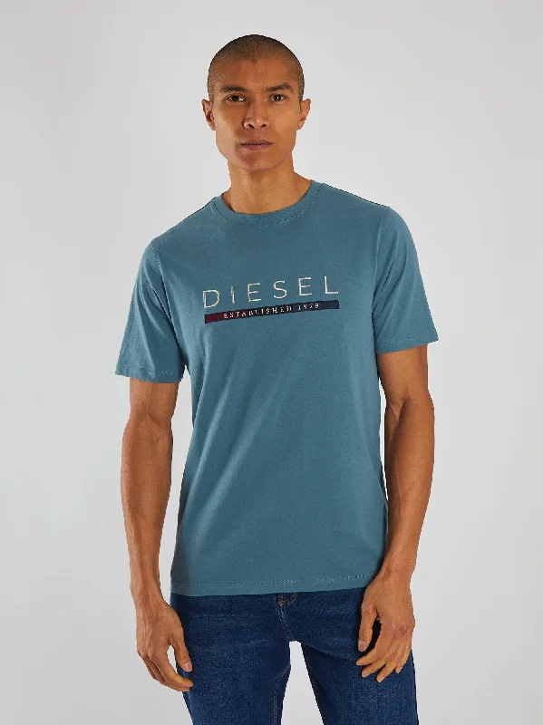 Men's casual athletic t-shirt-Tristian Tee Blue Haven