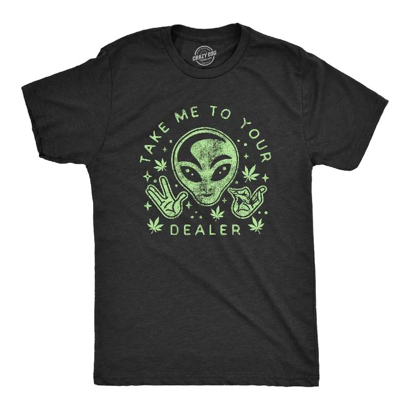 Men's sustainable jersey t-shirt-Take Me To Your Dealer Men's T Shirt