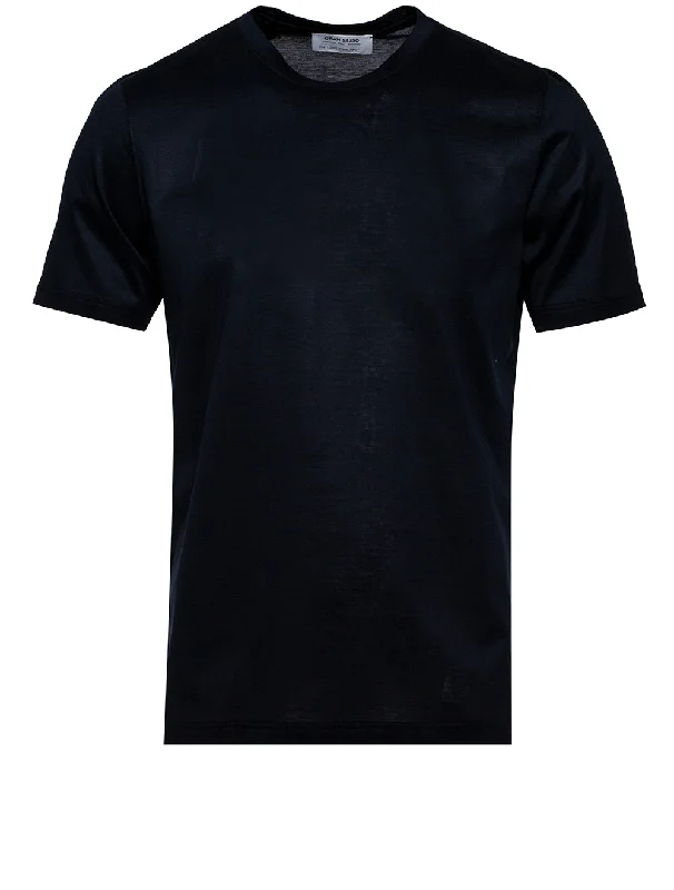 Men's sustainable jersey t-shirt-T-shirt Navy