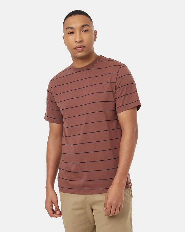 Men's fitness wear t-shirt-TreeBlend Stripe T-Shirt