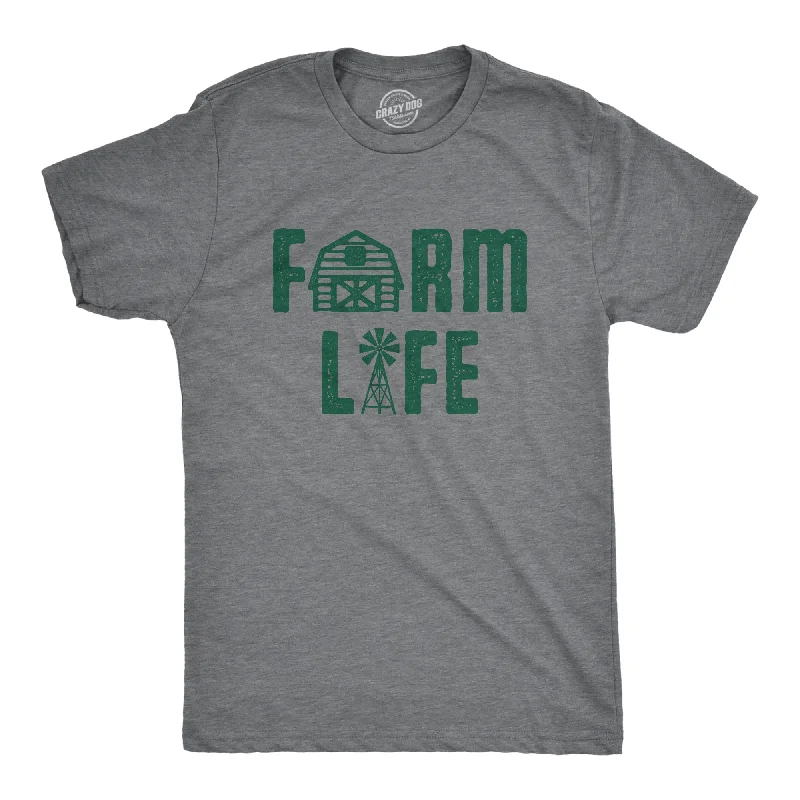 Men's modern fit t-shirt-Farm Life Men's T Shirt