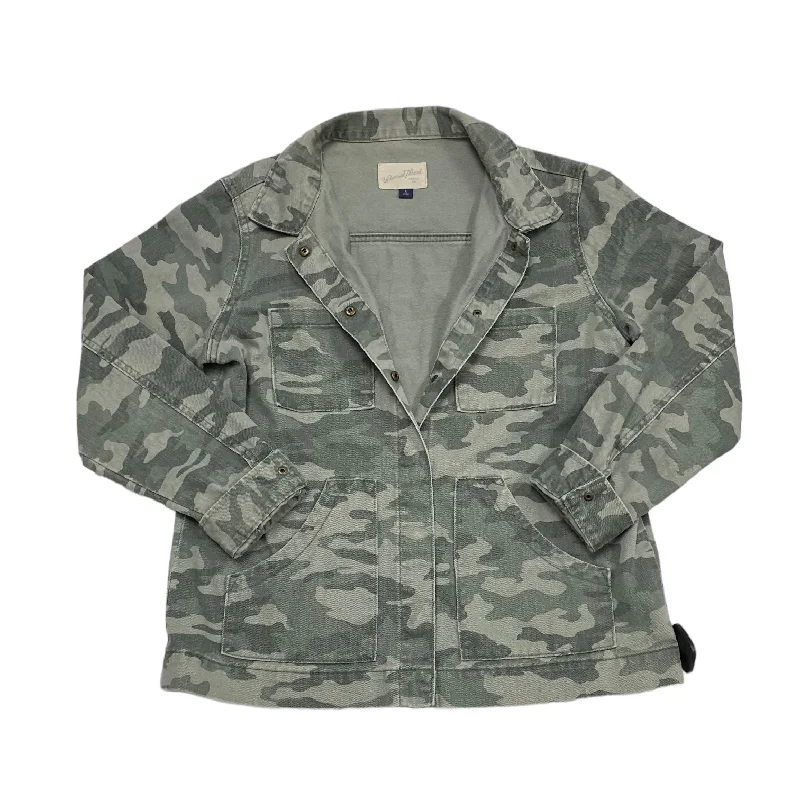 Men's tech-inspired casual jacket-Camouflage Print Jacket Denim Universal Thread, Size S