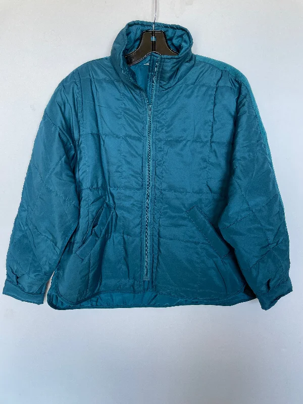 Men's eco-conscious performance jacket-Jacket Fleece By Davi & Dani In Teal, Size: S