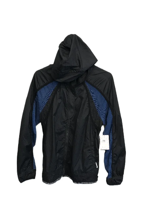 Men's versatile rain jacket-Black & Blue Jacket Windbreaker By Free People, Size: M