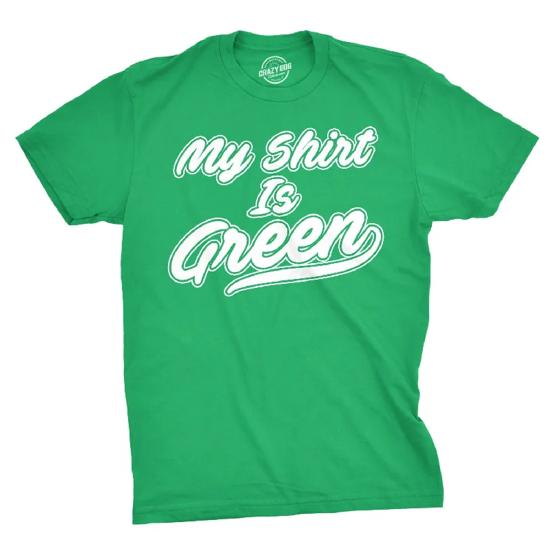 Men's tech fabric athletic t-shirt-My Shirt Is Green All Star Team Men's T Shirt