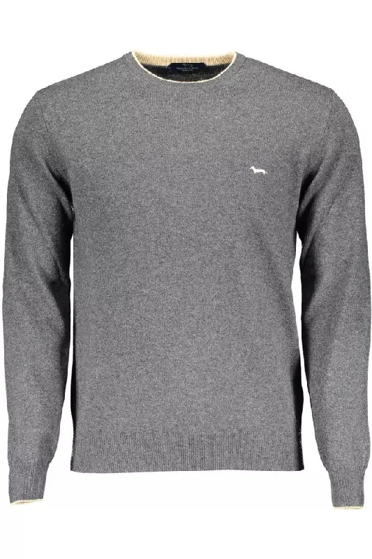 Men's trendy knit-Harmont & Blaine Elegant  Sweater with Contrasting Men's Details