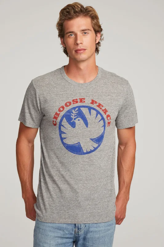 Men's organic cotton blend t-shirt-Choose Peace