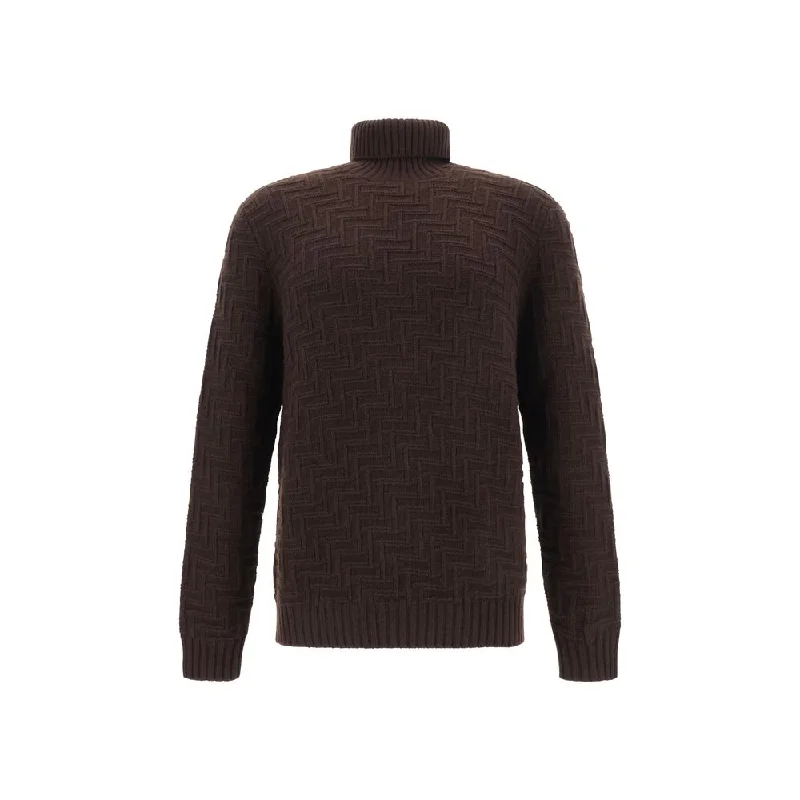 Men's thermal sweater-Prada Turtleneck Men's Sweater