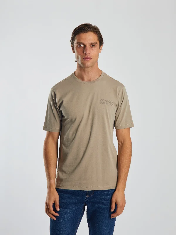 Men's performance athletic t-shirt-Soren Tee Stone Biscuit