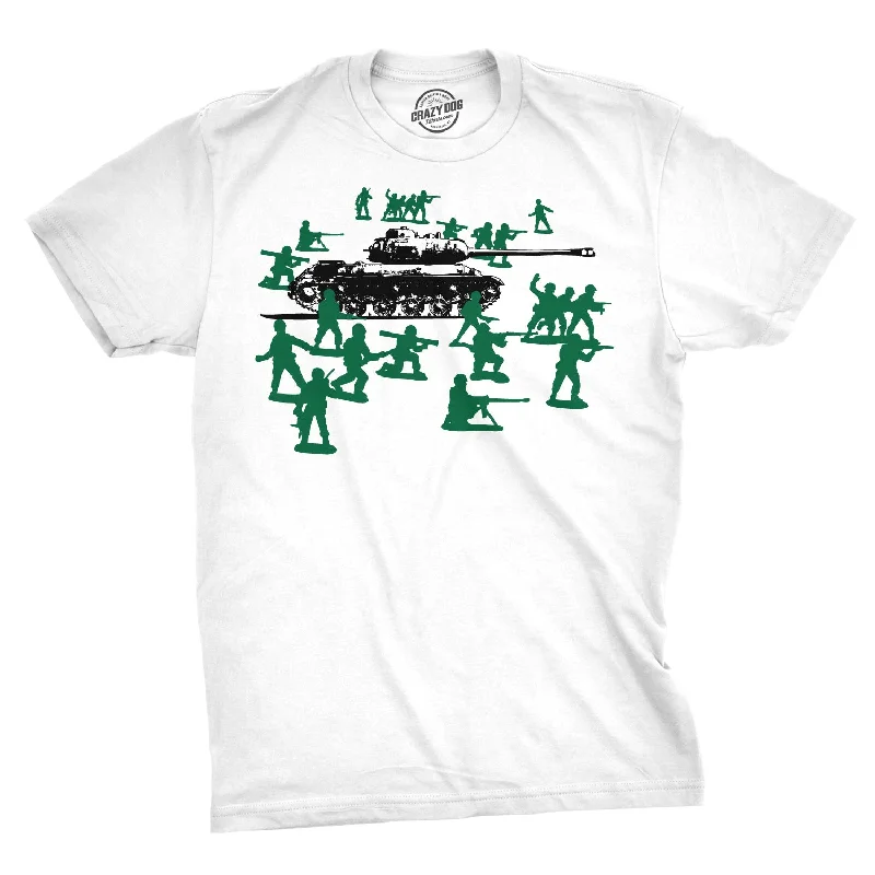 Men's versatile athletic t-shirt-Green Army Men Men's T Shirt