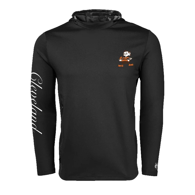 Men's gym performance zip-up hoodie-Cleveland Browns Cokato Hoodie